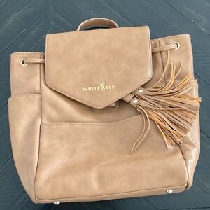 Almond White Elm Luna Drawstring Backpack